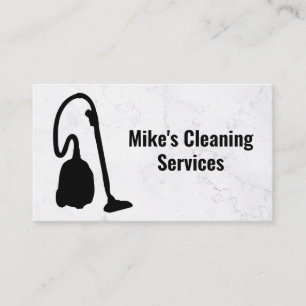 Cleaning Service   Vacuum   Steamer Business Card