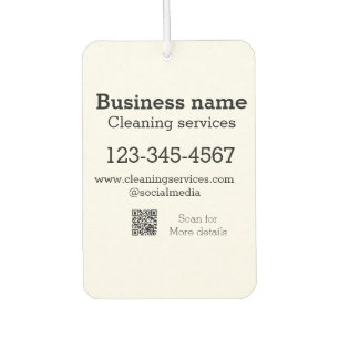 Cleaning services add number website email address air freshener