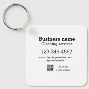 Cleaning services add number website email address keychain