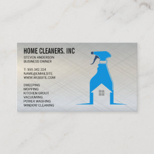 Cleaning Services   Bottle Spray  Business Card