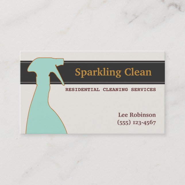 Cleaning Services Business Card (Front)