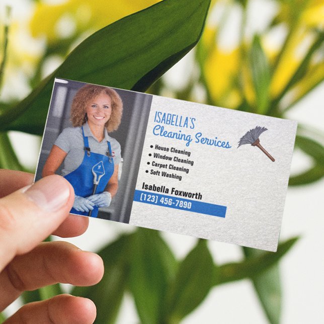 Cleaning Services Business Card (Creator Uploaded)