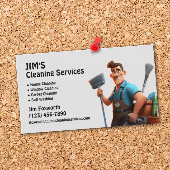 Cleaning Services Business Card (Creator Uploaded)