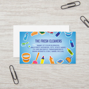 Cleaning Services Cleaning Products Business Card