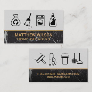 Cleaning Services   Cleaning Supplies Business Card
