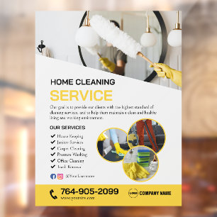 Cleaning Services Custom Window Cling