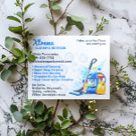 Cleaning Services Flyer<br><div class="desc">If you offer a cleaning service, then this elegant flyer is perfect for you! Just simply change the texts to put your business name, contacts, address... etc. You will also be able to play around, move things and change some things such as colours, sizes, deleting, adding texts, images, logo... Whatever...</div>