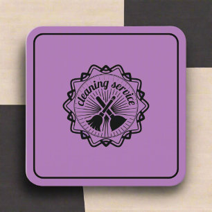 Cleaning Services Home Cleaning Housekeeping  Square Business Card