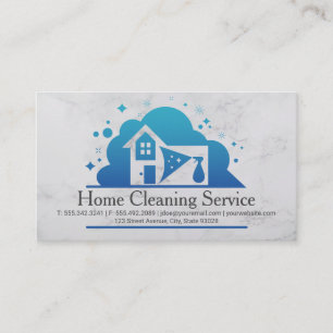 Cleaning Services Maid Cleaning House Business Card