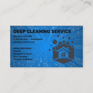 Cleaning Services   Maid Cleaning Logo Business Card