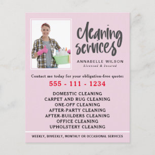Cleaning Services Modern Photo Flyer
