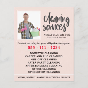Cleaning Services Modern Photo Flyer