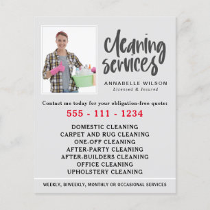 Cleaning Services Modern Photo Flyer