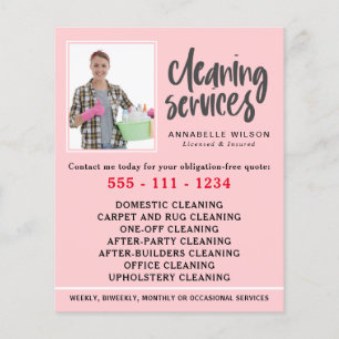 Cleaning Services Modern Photo Flyer