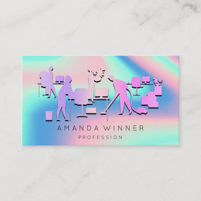 CLEANING SERVICES REMOVALS STORAGE HOUSEKEEPING APPOINTMENT CARD (Front)