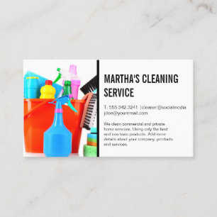 Cleaning Services   Supplies for Cleaning Business Card