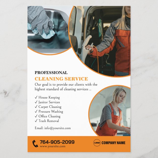 Cleaning Services Template Flyer (Front)