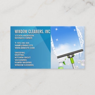 Cleaning Services   Window Cleaner Tools Business Card