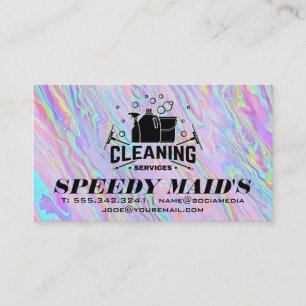 Cleaning Supplies and Tools Maid Business Card