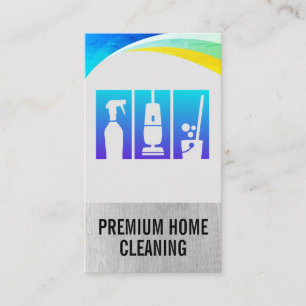 Cleaning Supplies   Home Services Business Card