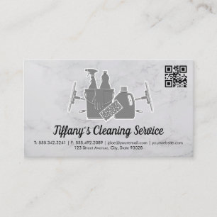 Cleaning Supplies   qr code Business Card