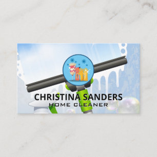 Cleaning Supplies    Window Washing Business Card