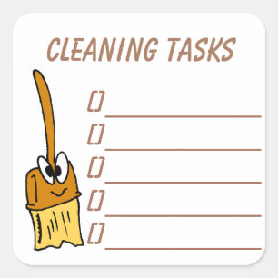 Cleaning Tasks Planner Sticker