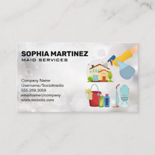 Cleaning Tools and Equipment Business Card