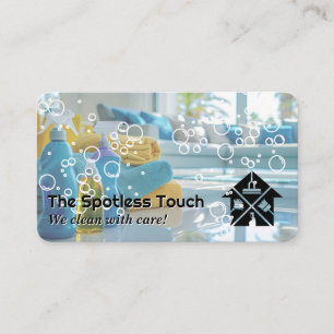 Cleaning Tools Home Services Business Card