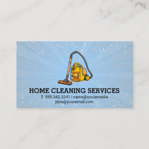 Cleaning Tools   Maid   Janitor Business Card