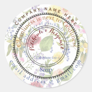 cleanliness is next to godliness classic round sticker
