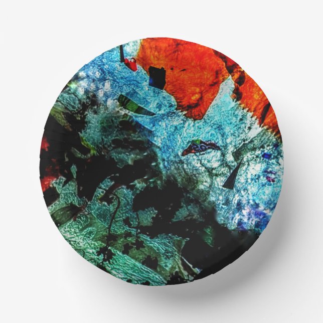 Clear abstract paper plate,Ordinary abstract party Paper Plate (Front)