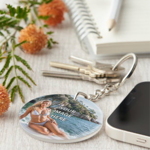 CLEAR! 🔑 Acrylic Keychain – Add Image or Text