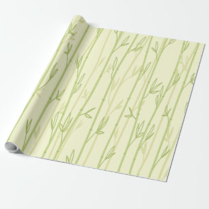 CLEAR BAMBOO BACKGROUND PATTERN DESIGN WRAPPING PAPER