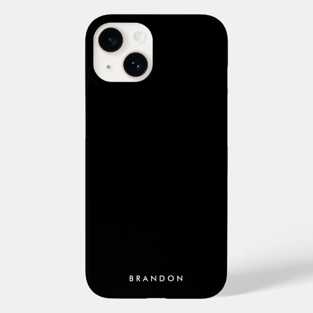 Clear Black iPhone Case With Name (Back)