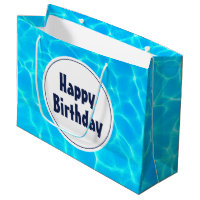Clear Blue Pool Water Photo Birthday