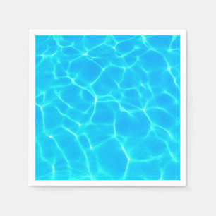 Clear Blue Pool Water Photo Napkin