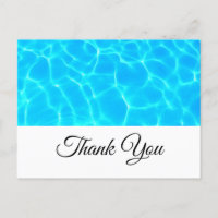 Clear Blue Pool Water Photo Thank You