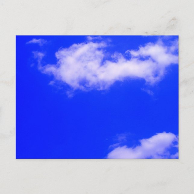 Clear Blue Sky and White Clouds Postcard (Front)