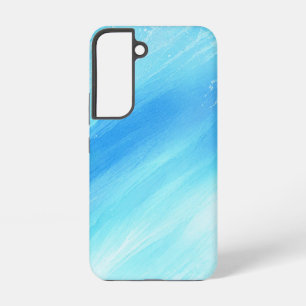 Clear Blue Watercolor Gradient Art Samsung Galaxy Case