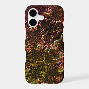Clear brown neon mirroring style with flashy lines