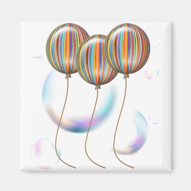 Clear bubble background magnet (Front)