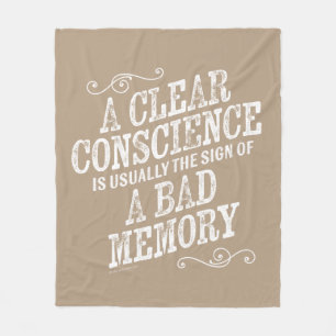 Clear Conscience Fleece Blanket