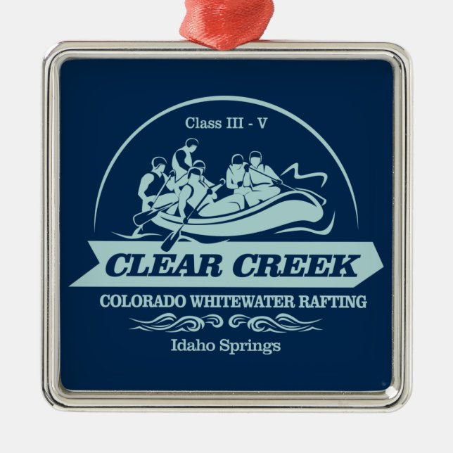 Clear Creek (rafting2) Metal Ornament (Front)
