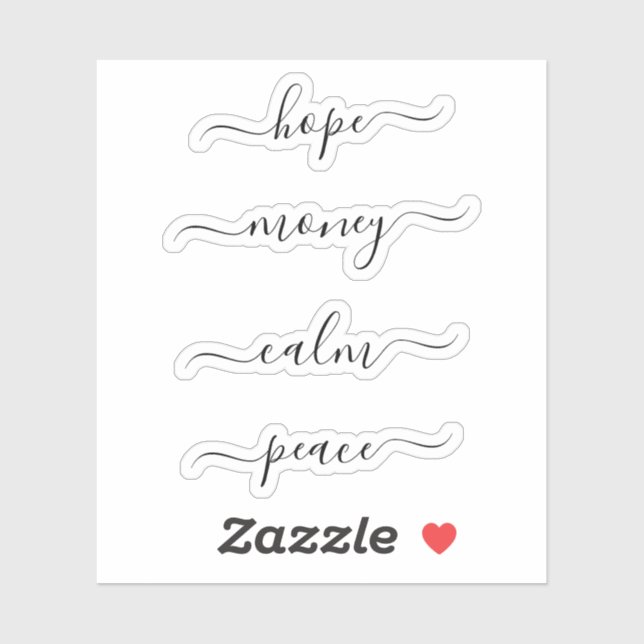 Clear Elegant Spell Candle Script Labels (Sheet)
