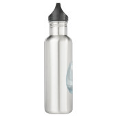 Clear glass 710 ml water bottle (Left)