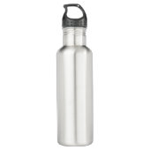 Clear glass 710 ml water bottle (Back)