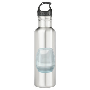 Clear glass 710 ml water bottle