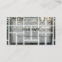 Clear glass brickwall design with white stripes