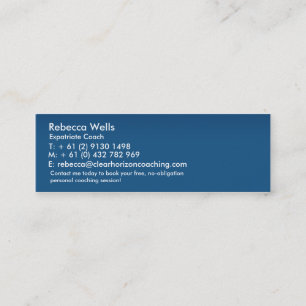 Clear_hORIZON_temp Mini Business Card
